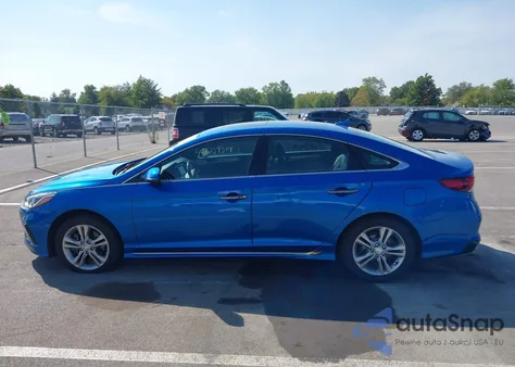 2018 Hyundai Sonata Sport+ из США, поврежденный, VIN 5NPE34AF4JH717514